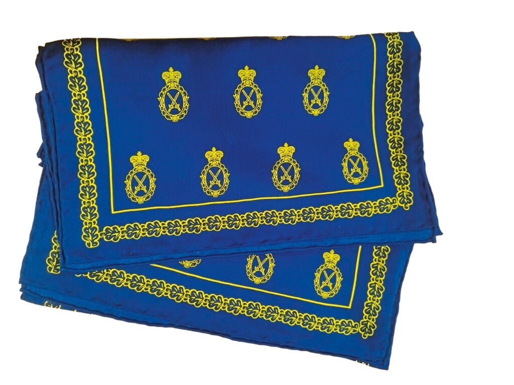 Ladies' Pure Silk Navy Scarf